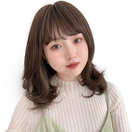 Bright Lara tf1703-TMB Medium Full Wig, Semi-Long Wig, Women's Wig, Women