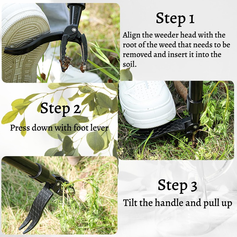 Weed Puller Tool,Stand Up Weed Puller,Detachable Weed Puller,Weed Puller Tool