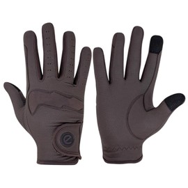 eGlove GripPro LITE 2024 - Lightweight, Breathable, Grippy & Hardwearing Equestrian Riding Gloves - Touchscreen Friendly (Black/Black (2024), Small)