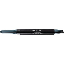 Revlon ColorStay 2-in-1 Angled Kajal Eyeliner, Waterproof Eye Makeup with Smudge Brush for Smokey Eyes, Evergreen (103), 0.01 oz