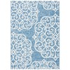 SAFAVIEH Courtyard Collection 8' x 10' Navy/Grey CY8396 Indoor/ Outdoor