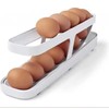 I Neat Egg Dispenser, Two Tier Rolling Eggs Holder for