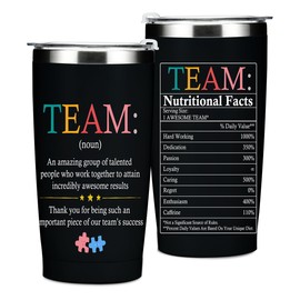 Team Gifts for Employee Tumbler Appreciation Gifts for Teammate Coworker Insulated Tumblers, Gift Bulk for Team Building, 20OZ Teamwork Coffee Cups for Cold Hot Drinks