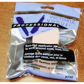 VICTORIA VOGUE 3 Pcs. COSMETICS APPLICATOR SCULPTED SPONGES VICTORIA VOGUE EURO CUT