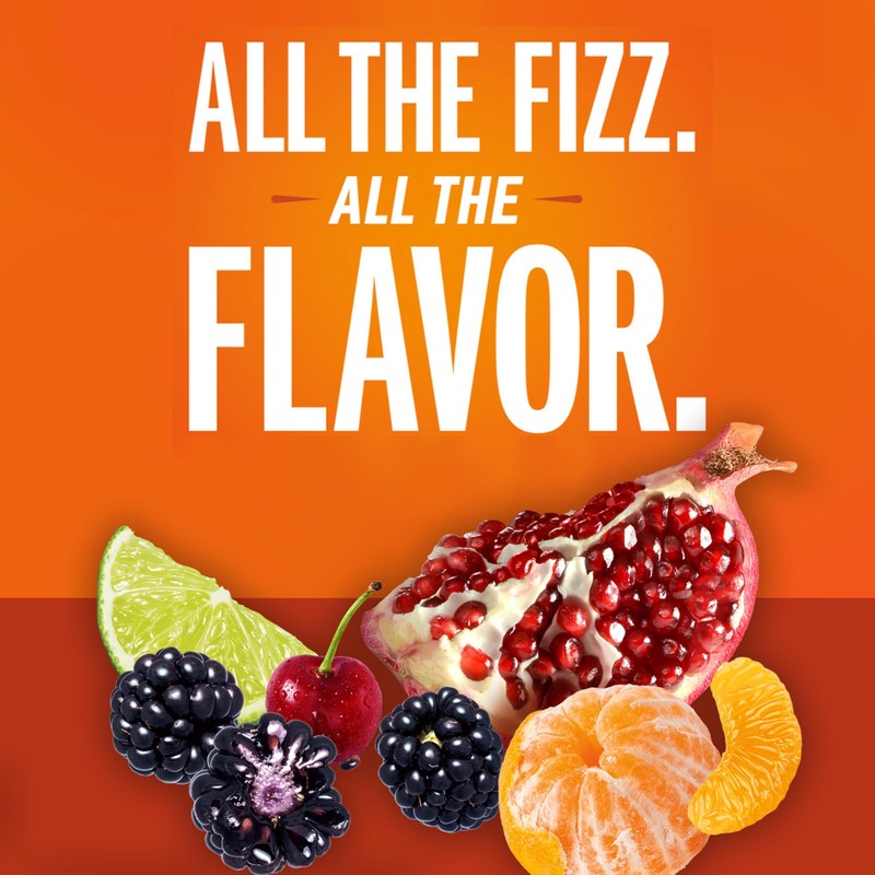 IZZE Sparkling Juice Beverage Blend, Sunset Variety Pack, Clementine, Peach,