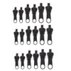 18 Pack Zip Slider Replacement, Naisfei Zip Repair Kit, Removable