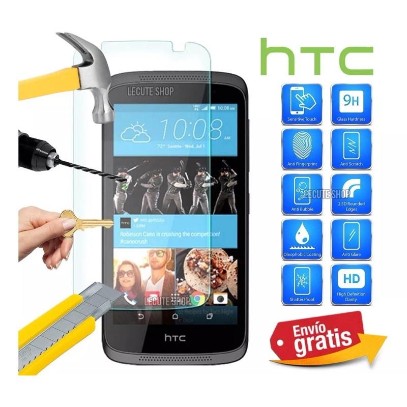 Tempered Glass Mica Cristal Templado Htc Desire 510 2.5d Gorilla
