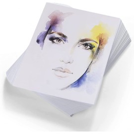 Renewal Artistic Bliss Watercolor Paper - Bulk Pack of 25 Sheets (8.5x11 inches, 180gsm)