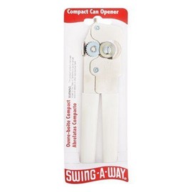 Swing-A-Way White Steel Manual Can Opener