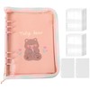 GOSYOBS Sealing Notebook, A5 Large Storage Binder, Transparent, 20 Refills