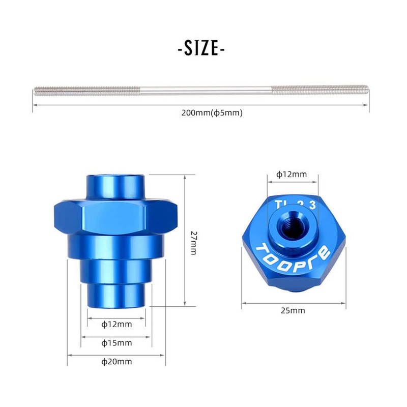 Mimoke Bicycle centring stand, through axle adapter, 12/15/20 mm, freewheel