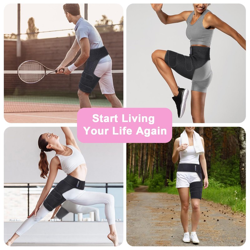 Wisesso Hip Brace, Groin Wrap Hip Braces for Sciatica Pain