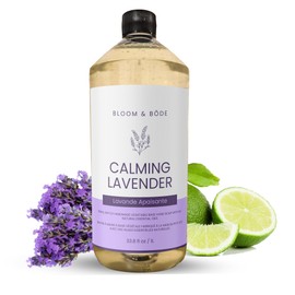 Luxury Liquid Hand Soap Refill - Natural Scented Hand Wash - Gentle Hand Soap with Essential Oils & Aloe Vera - Moisturizing Handwash for Bathroom and Kitchen, Calming Lavender Scent, 33.8 fl oz