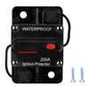 200 Amp Waterproof Circuit Breaker,NOWEIERTON,with Manual Reset,12V-48V DC,30A-300A,for Car Marine