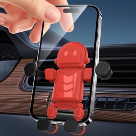 Phone Holder for Car Vent - Air Outlet Phone Mount for Car | Auto Smartphone Bracket, Robot Shape Cellphone Holder for Women Men