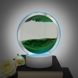 Lesser & Pavey Quicksand Lamp Green Moving Sand 3D Display Motion Colour Changing Night Light