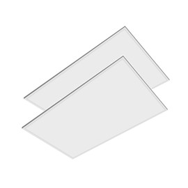 THE LIGHT MASTER 2x4 Ft Led Light Flat Panel, Adjustable Power 40/50/60W,Color Temp 3K/4K/5K/6K,Dimmable,Recessed Drop Ceiling Light,8650 Lumen,120-277V, UL/DLC - 2 PK