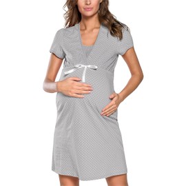 Italian Fashion women’s IF maternity nursing nightgown J4J 0114 - Blend, size: m