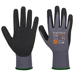 Portwest unisex Dermiflex Aqua Gloves, Grey, Large