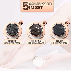 GRUNDIG Hornhautentferner elektrisch Hornhaut entfernen - schnell sch√∂ne F√º√üe - Fu√üpflege Set mit Hochleistungsakku I Wasserdicht IPX7 I Fu√ü Pedi Pedik√ºre Set elektrisch (Ersatzscheiben)