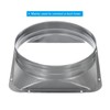 PATIKIL 8 Inch Duct Connector Flange, Metal Straight Pipe Flange