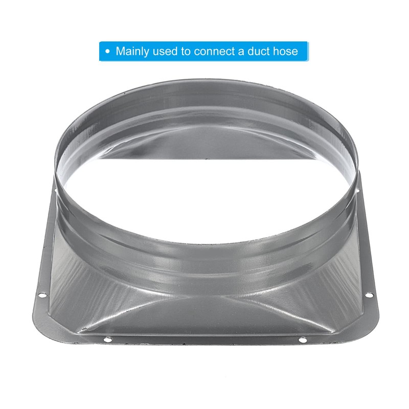 PATIKIL 8 Inch Duct Connector Flange, Metal Straight Pipe Flange