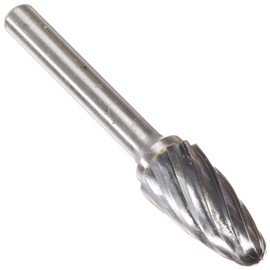 Drill America SF-5NF Carbide Burr/Rotary File Tree Radius-End None-Ferrous for Aluminum 1/2" Dia. x 1" Cut Length with 1/4" Shank and 2-3/4" Overall Length, DUL Series