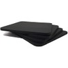 Ashford Ridge Full Grain Leather 10cm Square Coasters - Black