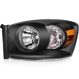 AINTIER Headlight Assembly For Dodge For Ram 1500 2006-2008,For Dodge For Ram 2500 2006-2009,For Dodge For Ram 3500 2006-2009 Headlamp Replacement Driver & Passenger Side