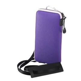 OneJoy Phone Wallet, Cellphone Lanyard Crossbody Phone Purse Cell Phone Bags for Women, Phone Pouch Holster for Men, Neoprene Pouch with Clip on and Shoulder Strap and Zipper Puller XL Size [ Purple ]