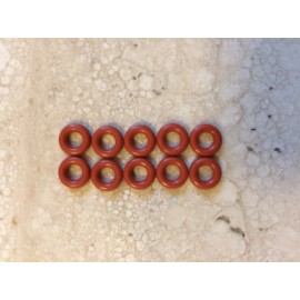 Jura Original OEM Red Silicone O-Rings, High Pressure, High Temperature - 10 Ea