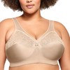 Glamorise Women's Plus Size Magic Lift Full-Figure Support Bra #1000,