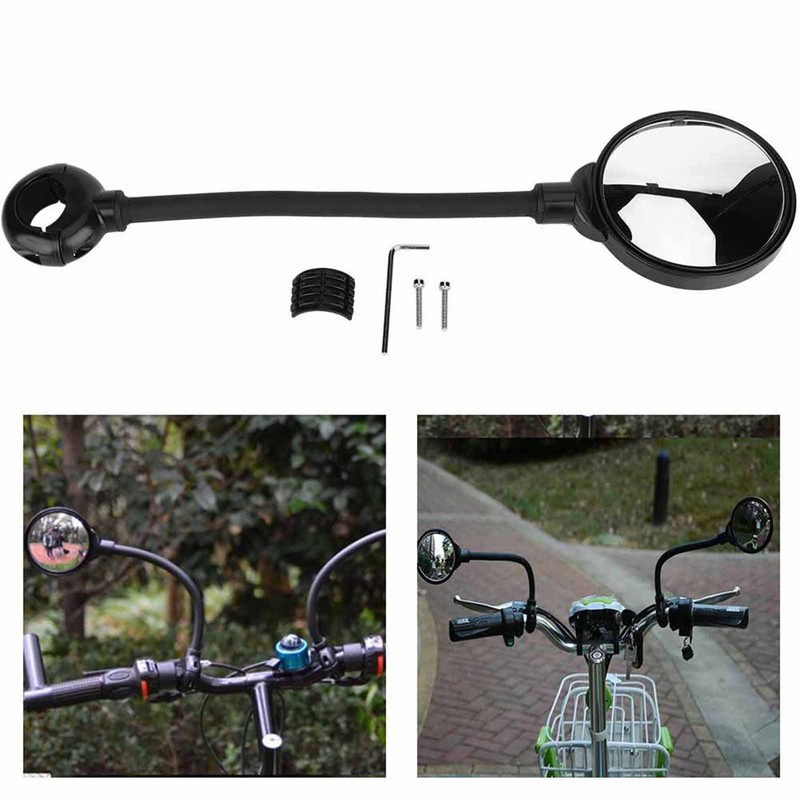 Bike Bicycle Rearview Mirror Handlebar Adjustable Mirror Rear Back View