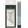 Faber-Castell 177091 Geometric Triangle Small 14 cm + 3 Pencils