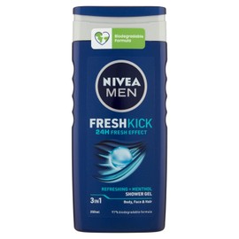 Nivea Men Cool Kick Shower, Shampoo, 250 ml