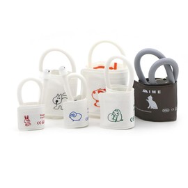 Pepultech Durable Veterinary Blood Pressure Cuffs,Animal Blood Pressure Cuff,5 Different Sizes Disposable Pet Sphygmomanometer Cuff Accessories,Fit Most Veterinary Monitor Pack of 6 - Size # 1-5