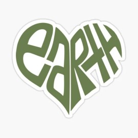 Bumper Green Earth Day Environment Friendly Globe Planet Vinyl Decal Sticker for Decor