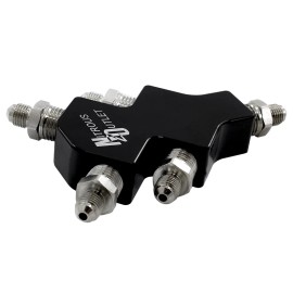 Nitrous Outlet 00-01730 Nitrous Outlet 4-Way -3AN High Flow Stacked Y Distribution Block