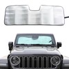 Windshield Sun Shade Compatible with 2024 Jeep Wrangler JL 2/4