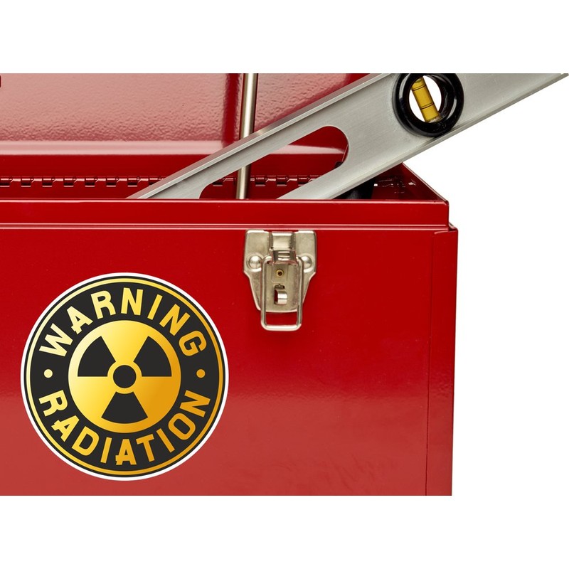 2 x 15cm/150mm Warning Radiation Vinyl Sticker Sign Radioactive #7151