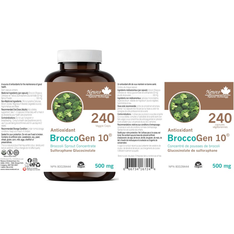 Newco Natural Technology NewCo Natural Technology Broccogen 10 Sulforaphane Glucosinolate