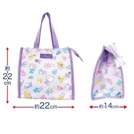 Hatayama Shoji 33200850 Sumikko Gurashi Women's Tote Bag, Cold Insulated Square Tote Bag, Sumikko Gurashi