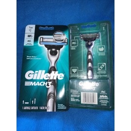 Gillette 2 Gillette Mach3 Razor Blades - 2 Razors and 2 Cartridges