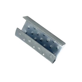 NVOYAJUAN Packaging Strapping Open Convex Seals for 1/2" Strap Width Polyester Strapping, Banding Strapping Clips Plastic Poly Strapping Metal Buckle(Pack of 100)