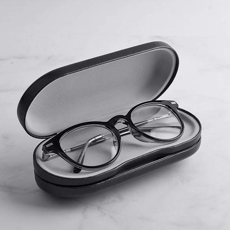 RURAUOGR Double Glasses Case Hard Shell Dual Eyeglasses Case Protective