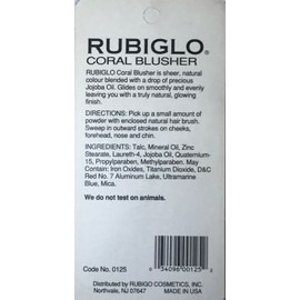 rubiglo 2 Rubiglo Powder Blusher & Highlighter - Coral 0125