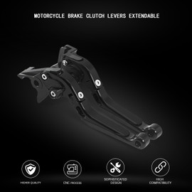 MFGZD Motorcycle Brake Clutch Levers Extendable Foldable Fit for Honda CBR500R 13-18 | CB300R 18-24 | CB300F CBR300R 14-20 | CBR250R 11-17 | CB150R CB190X 17-18 | GROM MSX125 14-18