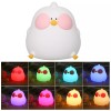Cute Chicken Night Light Chick Bedside Nursery Lamp Dimmable Rechargeable