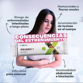 FuXion Prunex 1 Detox Tea – Plum Flavor, 28 Sticks | Natural Fiber Drink for Digestive Health, Sugar-Free, 1-2 Daily