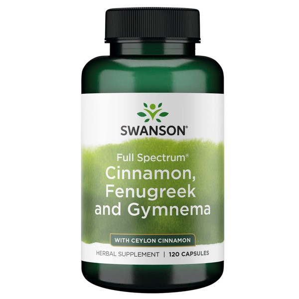 Swanson Full Spectrum Cinnamon, Fenugreek & Gymnema 120 Capsules